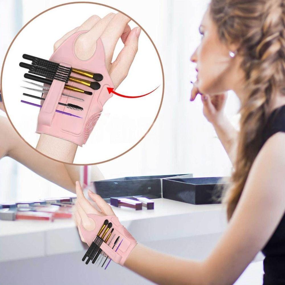 Professional Makeup Palette Mixer Durable Makeup Brush Cleaner Wrist Makeup Brush Holder Make Up