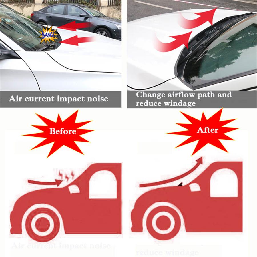 1.8 m Car Rubber Sealer, Car Window Sealer, Roof Rubber Sealer, Windscreen Protection Strips for Trim, Car front and rear Windscreen Spoiler