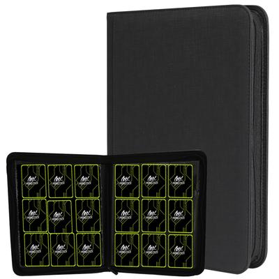 MONO ZACK Card File Trading Card Binder 9 Pockets Holds 360 Cards Card Case File Sleeve Compatible (Black)