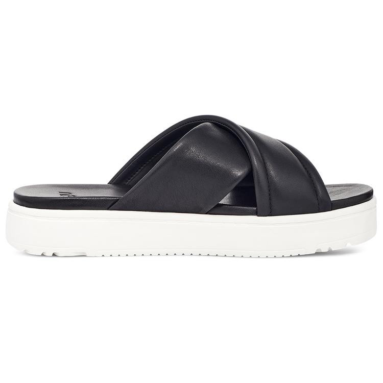 UGG Rubber Sole Slide Slippers Women's Black 1128635-BLLE