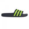 Childrens/Kids Adilette Aqua Striped Sliders