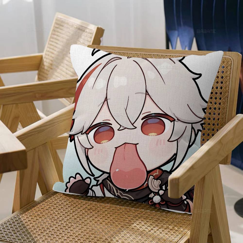 Kaedehara Kazuha Genshin Impact Pillow Cover Sofa Cushion Cover Home Room Decoration Children Gift