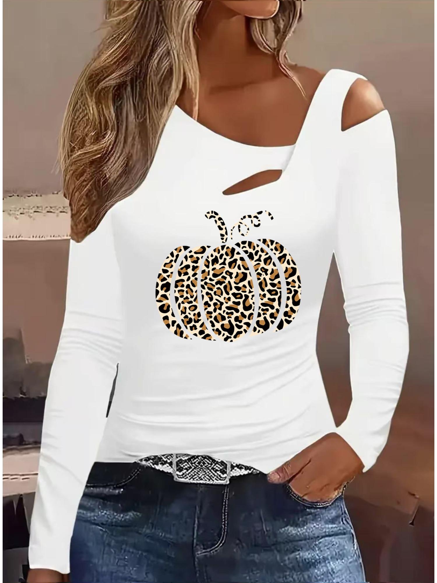 

Модные блузки с живописным принтом, футболки с длинным рукавом, повседневные топы-юбки XXL белый