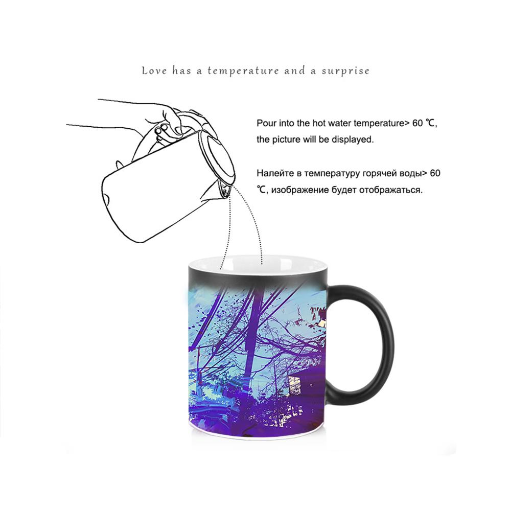 Cartoon Parkour Magic Mug BSKT-233 Coffee Cup Sublimation Tumblers Original Mugs Ceramic Coffee Cups Wholesale Color Change Mug