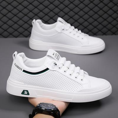 Scarpe da Uomo Primavera e Autunno Versatili Nuove Belle Casual Scarpe da Skateboarding Traspiranti Sportive Scarpe Bianche Sneakers