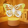 USB butterfly shaped 3D night light, soft warm light, suitable for Valentine's Day, weddings, bedroom decoration, and gifts
