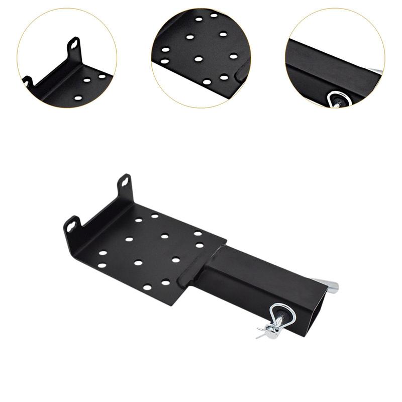 Generic Trailer Hitch Winch Mount 2inch Receiver Towing Winch Mount Winch Mounting Bracket for Lawn and Garden Equipment