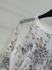 Nanyou Floral Embroidered Hollow Round Neck Sweater: Slimming, Flattering, Age-Defying Women's Fashion Top