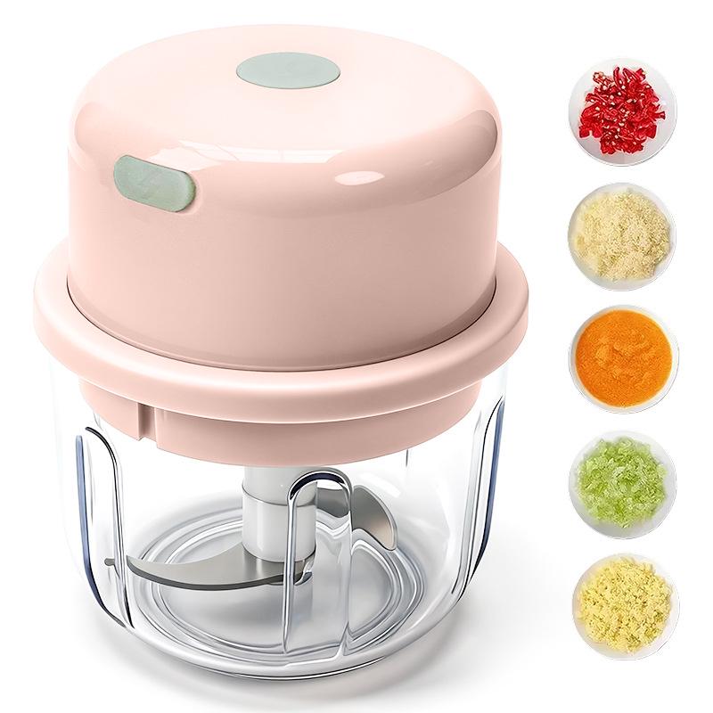 Wireless Electric Garlic Chopper & Masher, 450ML - Garlic Paste Maker and Presser for Home Use