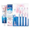 Crest 3D White Rose Salt Toothpaste with Gum Care Toothbrushes