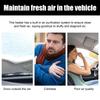 Rayhong Portable Mini Solar Vibration Car Fan Wireless Interior Air Circulation Device Winter Auto Decor & Accessory 1pcs