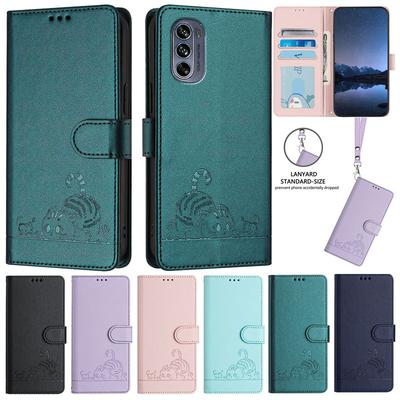 Anti-Diebstahl Leder Wallet Hülle für Motorola Moto G82 G72 G62 G52 G42 G32 G22 G71 G51 5G G41 G31 G60 G30 Weiche Handy Schutzhülle