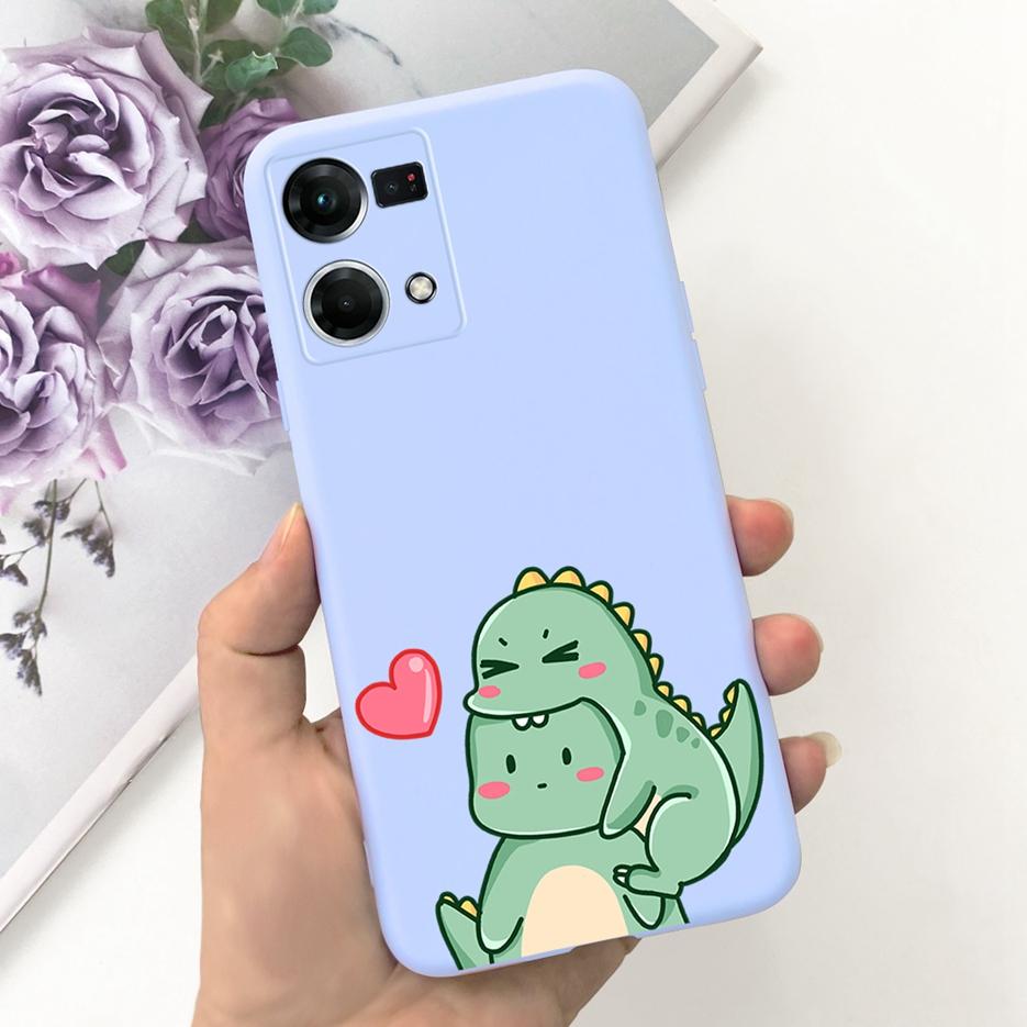 For Oppo F21 Pro 4G Case Oppo Reno7 CPH2363 Cute Fashion Cartoon Cover Soft Silicone Phone Case For Oppo Reno 7 F21Pro 4G Bumper