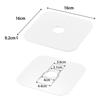 Yamazaki Washing Machine Drain Trap Dust Preventer Cover White W16xD16xH0.2cm Plate with Cutting Guide, Silicone Drain Cover 1423