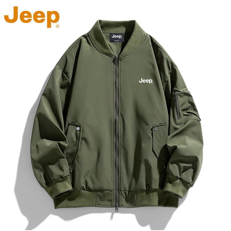 Jeep Men's 2025 Autumn/Winter Casual Bomber Jacket