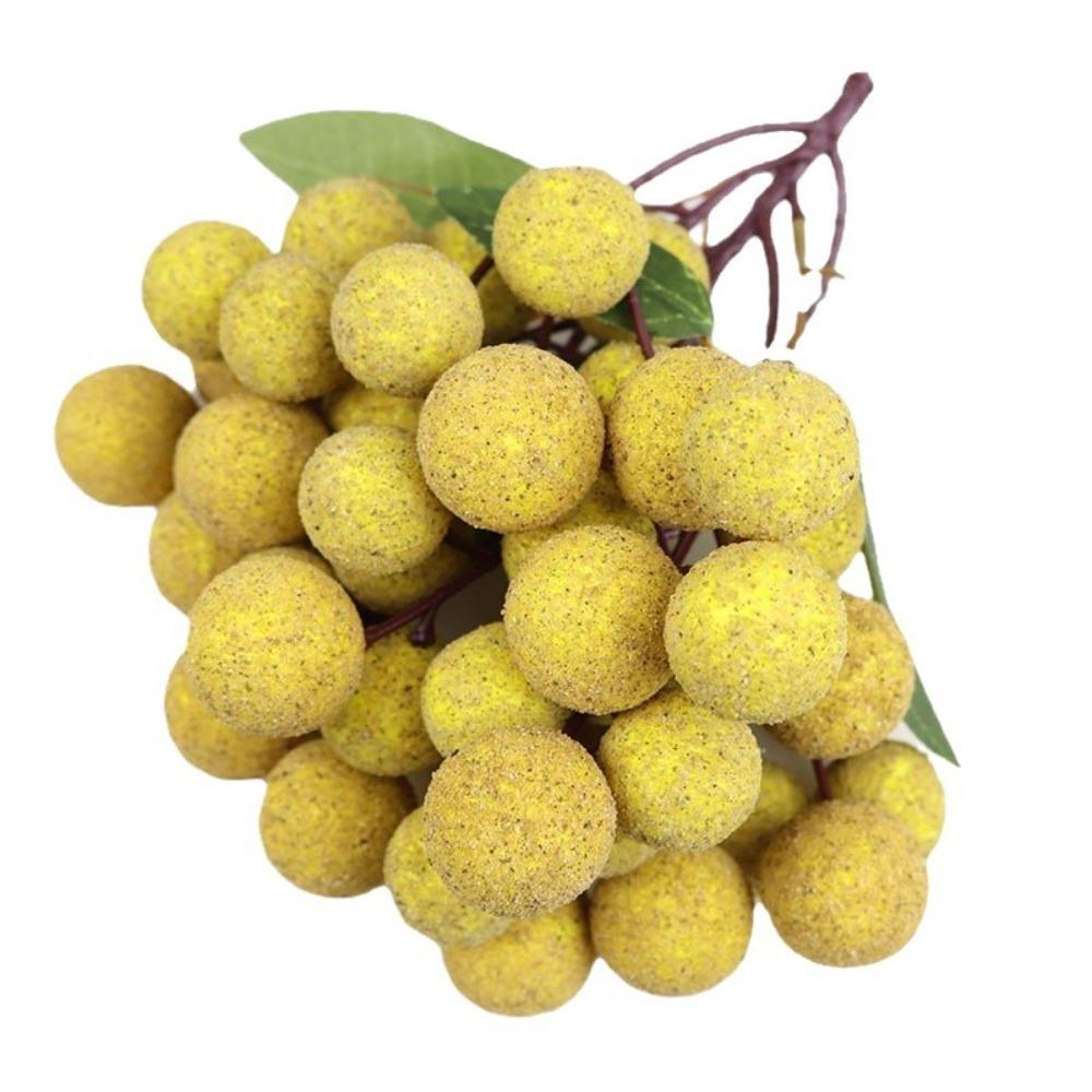 Handwerkskunst Simulation Longan Lebensecht Obstmodell Heimdekoration Künstliche Frucht Blumenarrangement