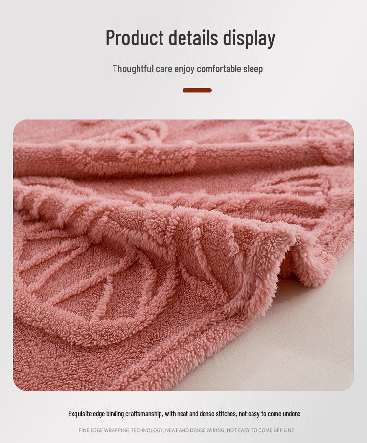 Zimowy aksamitny taftowy koc z motywem motyla i kwiatów: Dwustronny, pogrubiony żakard 3D, wielofunkcyjny na drzemki, do klimatyzacji i jako prześcieradło.