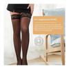 Summer Ultra Thin Wide Lace Top Thigh High Stockings For Women Sexy Mesh Transparent Non-Slip Knee High Long Socks