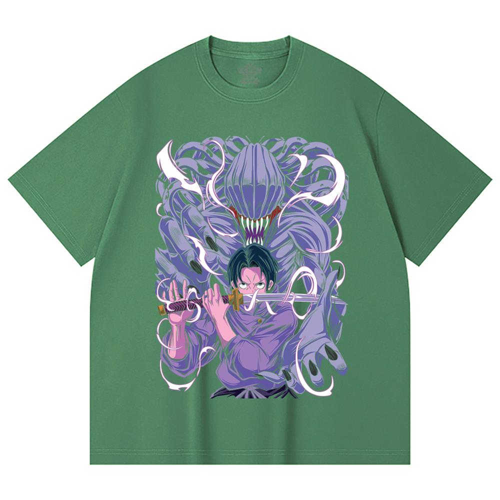 230 Gsm 100% Cotton Jujutsu Kaisen V52 Yuta Print Unisex Heavy Cotton T Shirt