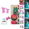 Mini Mermaid Tail Silicone Mold For Cake Decorating And Baking Chocolate Mold