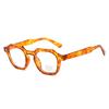 Men'S Glasses Irregular Full Frame Pc Temple Retro Rice Binding Frame Can Be Equipped With Anti-Blue Lenses