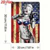 Retro Neon Metal Wall Sign Vintage Tin Plaque Home Decor Iron Art Poster
