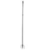 Ground Flag Pole 10 FT Thickened Stainless Steel Outdoor Flagpole with 5 Prong Base for Garden Yard