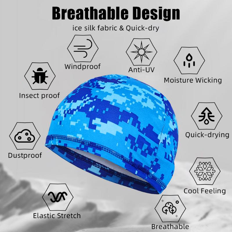 Radfahren Schnelltrocknende Kappe Anti-UV Hut Motorrad Fahrrad Fahrradhelm Anti-Schweiß Innenkappe für Sommer Unisex Outdoor-Sport Hut