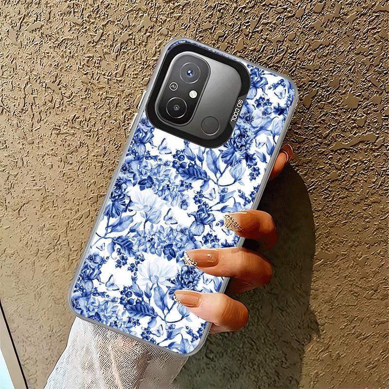Blue And White Porcelain Pattern Shockproof Phone Case for Xiaomi Poco X7 X6 X5 X3 Pro F7 Ultra M8 Redmi 15C 15 14C 13C 12C 10C