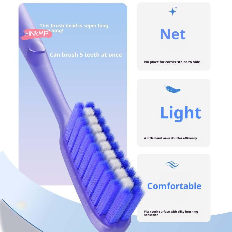 Soft Bristled Long Headed Standable Adult Toothbrush for Deep Cleaning Oral Teeth Household Dentistry Product