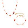 Elegant Chinese-Style Agate & Titanium Steel Beaded Jewelry Set