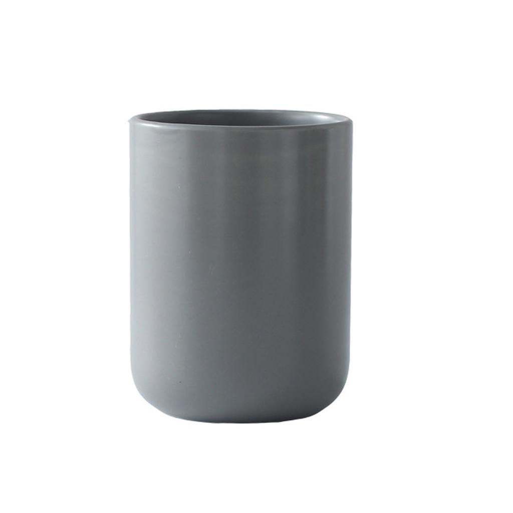 Matte Graue Keramik Küchenutensilienhalter 10,1cm Besteckaufbewahrungsbecher für Stäbchen & Löffel