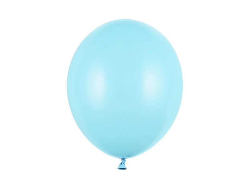 Balony Lateksowe Strong, Błękitne, Pastel Light Blue 12Cm, 100 Szt.