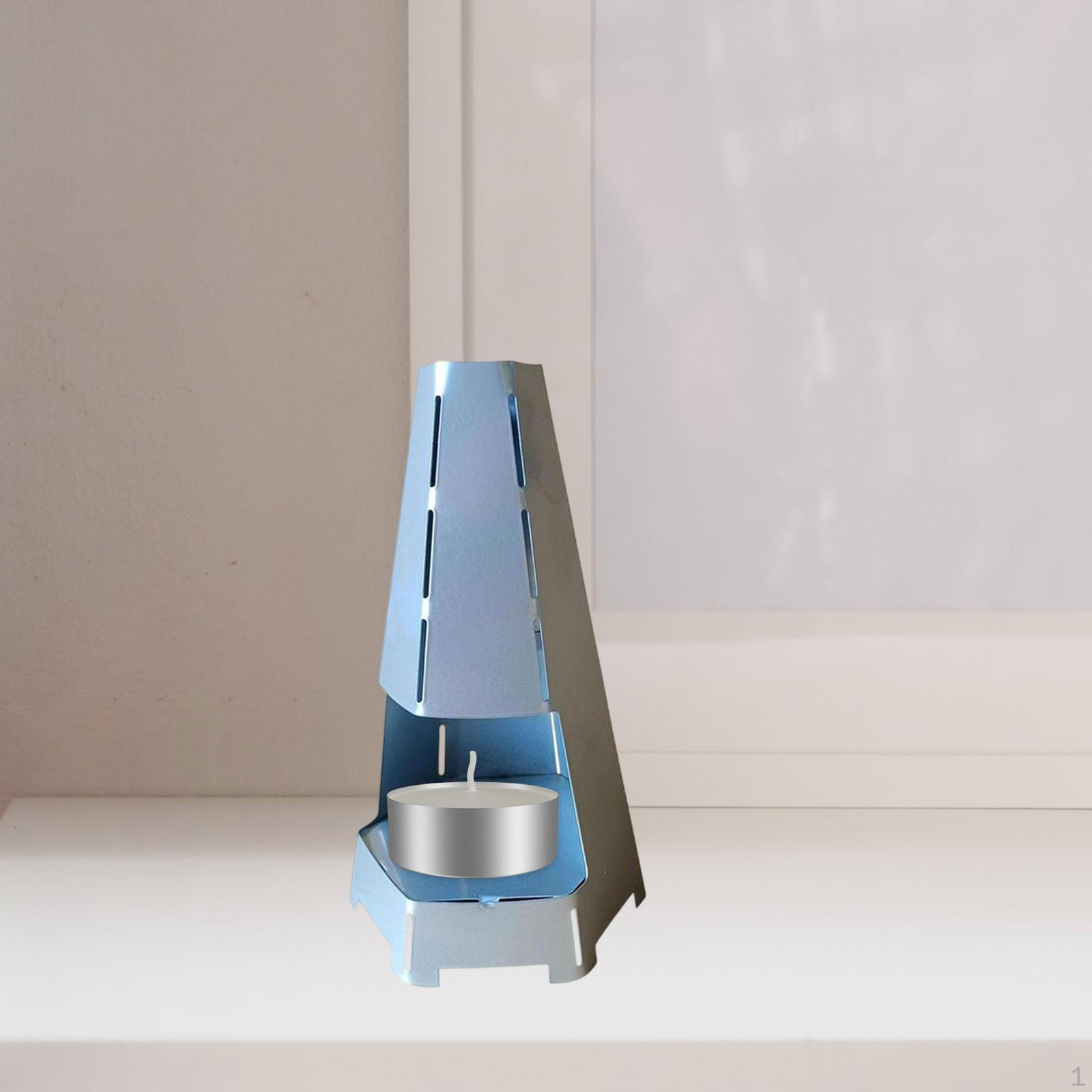 

Подсвечник для чайной свечи, простой в использовании, металлический настольный универсальный декоративный обогреватель Without Holes