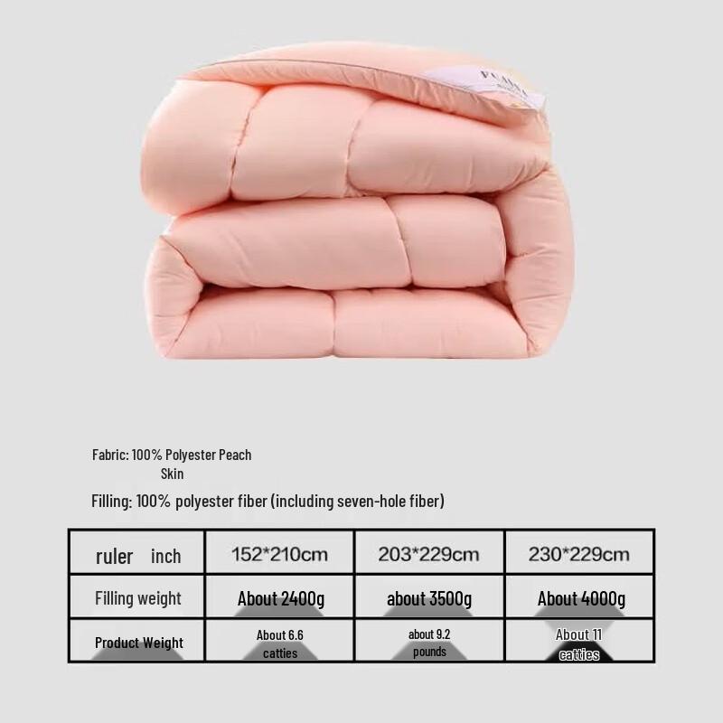Fuanna Seven-Hole Fiber Extra Thick Winter Quilt