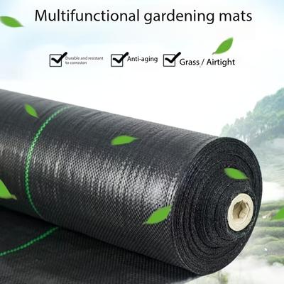 1 Stück strapazierfähige, unkrautfeste Gartenmatte – grasresistentes Mulchtuch aus Kunststoff für Obstgärten und Obstbäume, perfekt für die Hof- und Gartenpflege