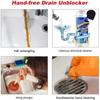 Flexible Design Sink Drain Clog Remover 4 Claw Mechanism Spring Grip Pipeline Dredging Tool Bend Grabber Grab Handle