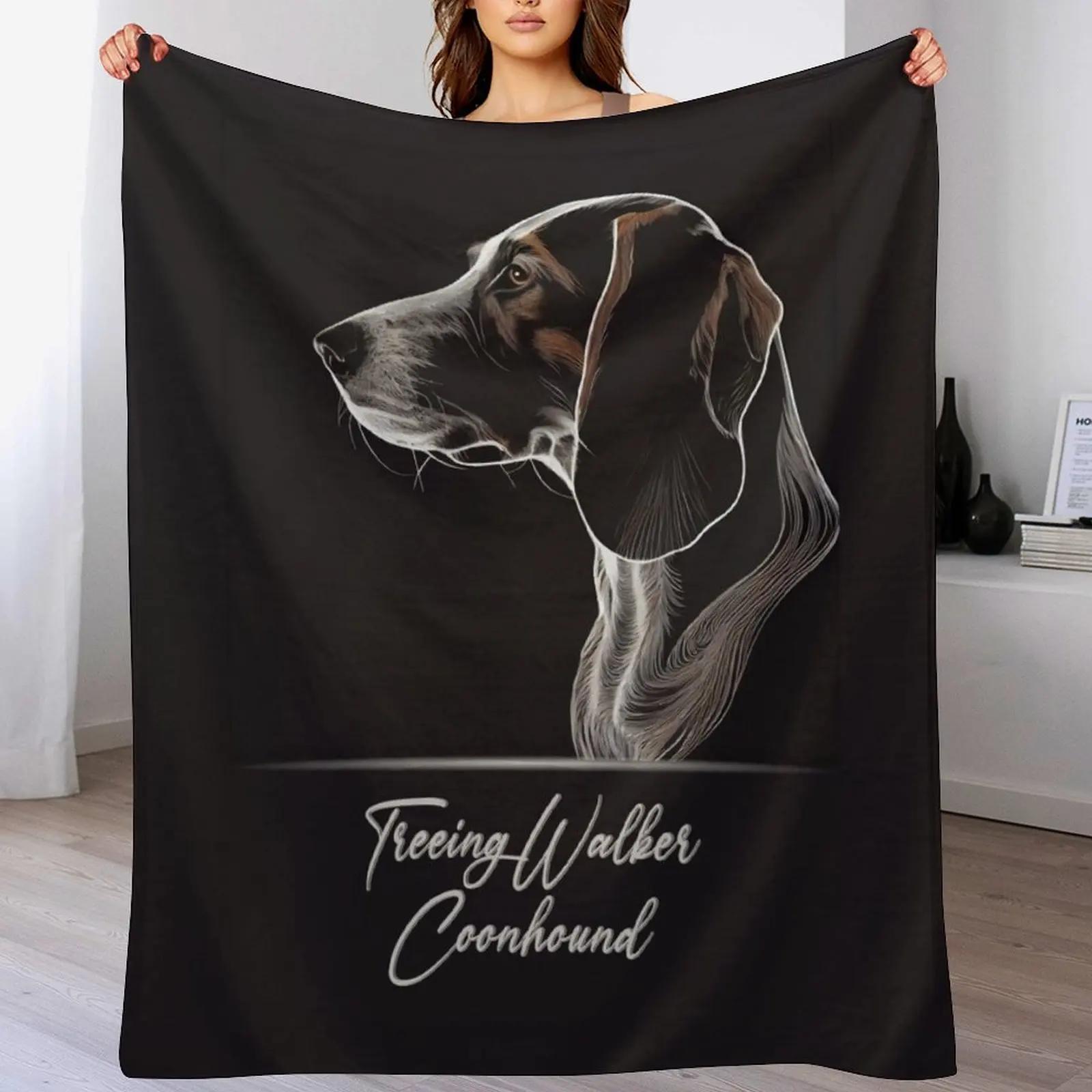 

Treeing Walker Coonhound Throw Blanket Warm Cozy Throw Blanket for Living Room Couch 102x76cm(40x30in)