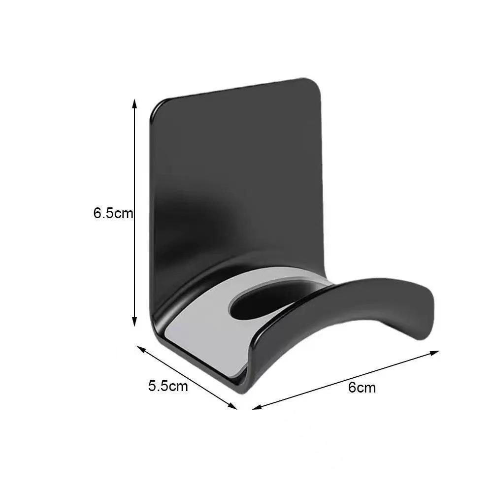 Punch-Free Wall-Mounted Under-Desk Headphone Stand for Over-Ear Gaming - Multifunctional Storage for Student Dorms