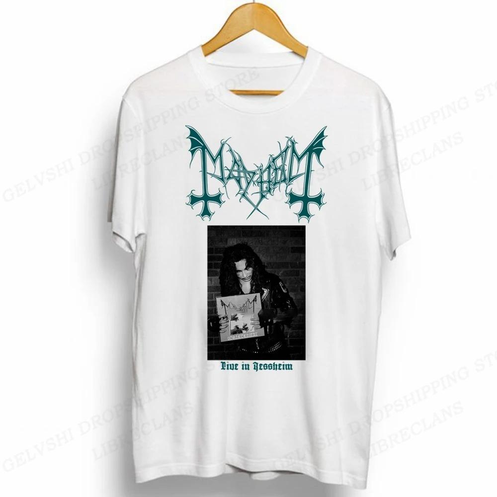 Rapper Mayhem Death T Shirt Men Fashion T-shirts Cotton Tshirt Kids Hip Hop Tops Tees Women Tshirt Anime Rock Camisetas Boy Tees
