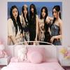 Kpop Group Ffifty Fifty Anime Tapestry Hanging Tarot Hippie Wall Rugs Dorm Home Decor