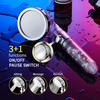 3 Modes Adjustable High Pressure Shower Head SPA Shower Water Saving Filter Balls Replaceable Switch Button One Key Stop Shower