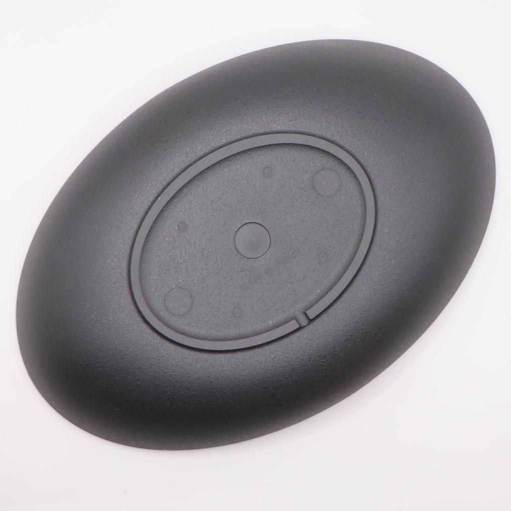 [ware hendey] Oval, Shatterproof Plate, Made in Japan, Premium Black, Heat-Resistant (240°C), Dishwasher-Safe, Microwave-Safe, High-Durability,