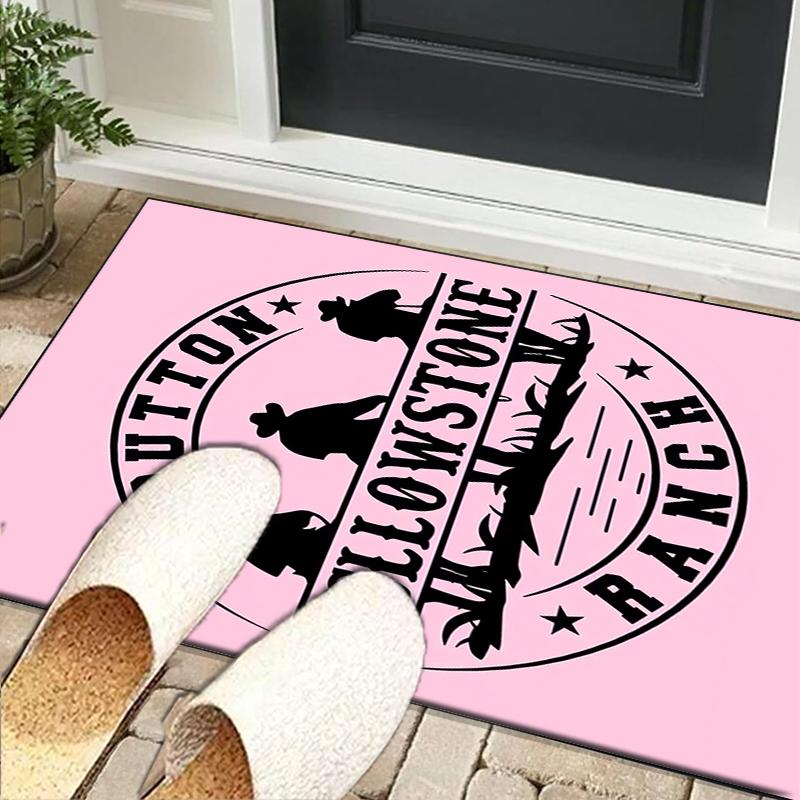Western Adventure Romance Office Rug Chair Mat, Game Carpet, Suitable for Front Door, Bedroom, Living Room, Desk, Holiday Gift