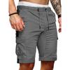 New Work Shorts Men'S Fall Splicing Solid Color Casual Sports Loose Straight Shorts Male
