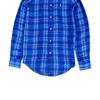 Polo Ralph Lauren Geruite Print Knopen-Down Lange Mouwen Shirt Dames shirts Blauw 211794821002