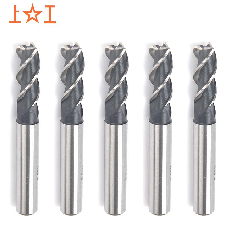 ShangGong HSS 3-Flute Coarse Tooth Straight Shank End Mill Set