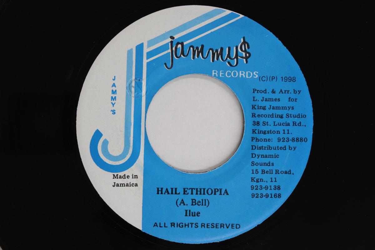 

7inch Record ILUE - Hail Ethiopia / Version King Selass NONE JAMMY S RECORDS 1998 Jamaica Reggae, Ska & Dub Used