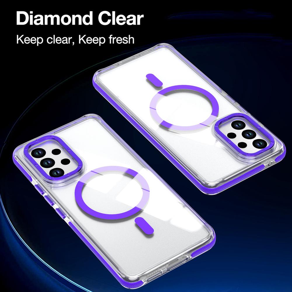 KEYSION Husă Magnetică Transparentă HD pentru MagSafe pentru Samsung A53 5G A13 5G Husă Telefon Transparentă Rezistentă la Șocuri pentru Galaxy A13 4G A53 5G