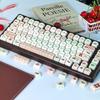 MAIMOOO Keycaps Korean Russian Cute Small Cherrys Light Green White Cherry Moa Pbt  Alice Layout For Aula Keyboard Keycaps